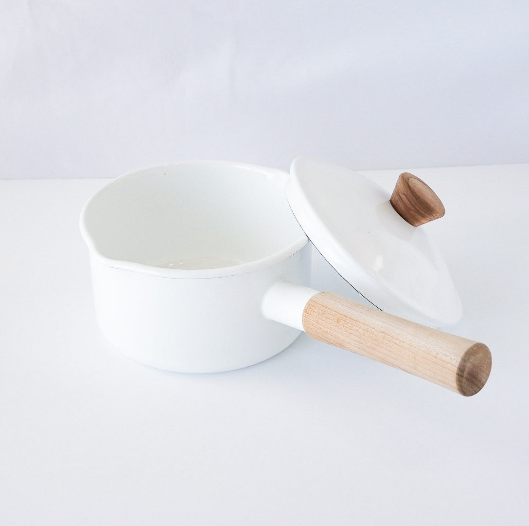 野田琺瑯 / ソースパン 14cm クルール ホワイト
